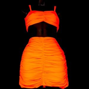 Matching Two-Piece Tangerine Goddess Set 🧡